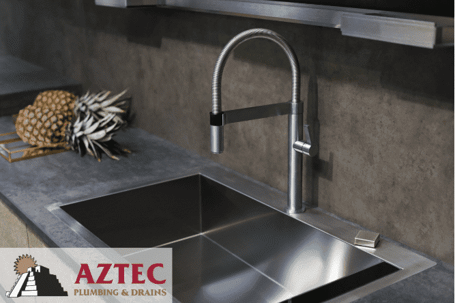 new faucet installed from Aztec Plumbing